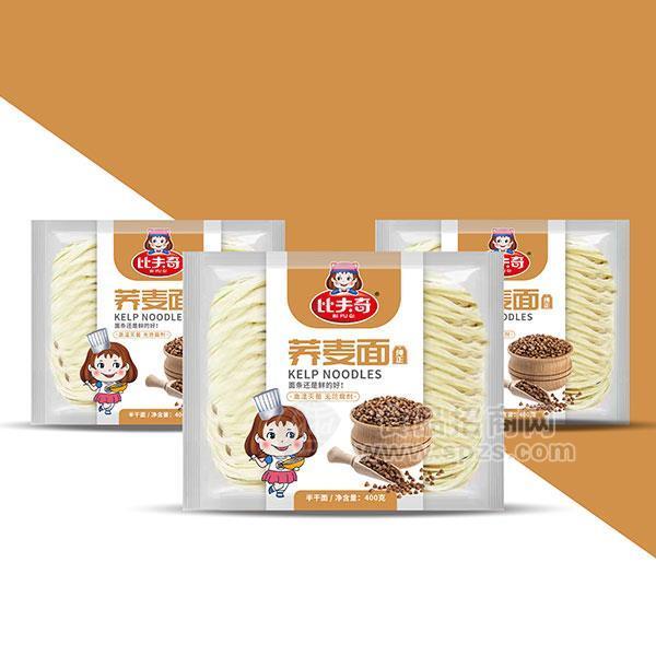 ·袋装手工荞麦面招商半干面代理比夫奇面条厂家直销400g 