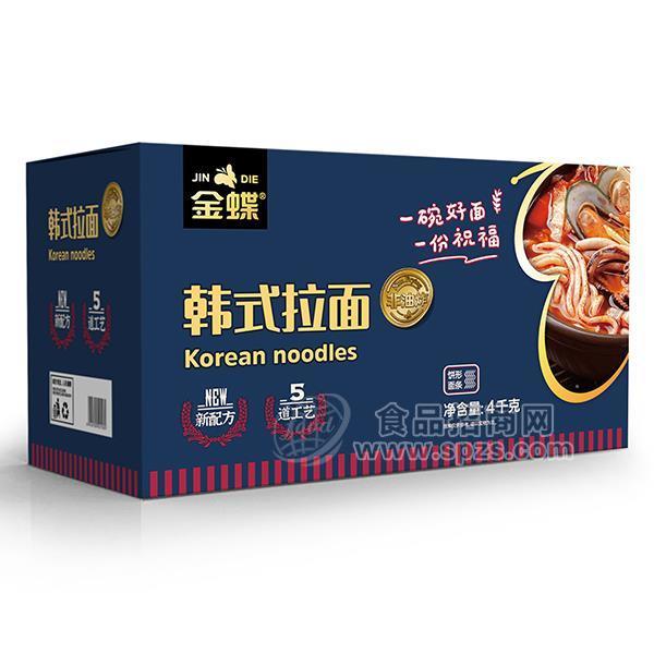 ·金蝶韩式拉面整箱装饼形面条招商代理新品上市4kg 