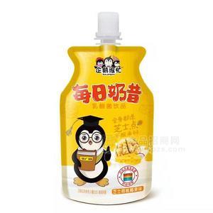 企鵝很忙每日奶昔芝士核桃椰果味乳酸菌飲品散裝稱重招商