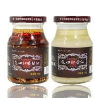 香辣油＆原味杏仁 老广州特产粤式传统调味品老广味道两瓶装335g