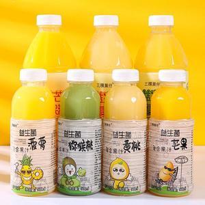 三稞菓仔益生菌菠蘿獼猴桃黃桃芒果復(fù)合果汁飲料500ml