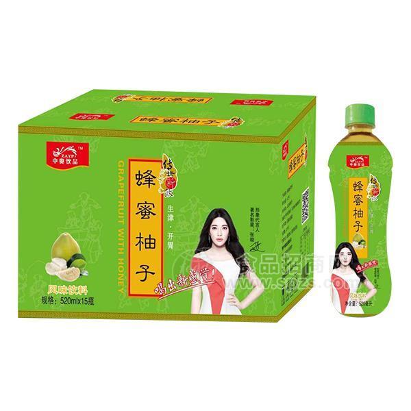 中奧飲品蜂蜜柚子風(fēng)味飲料520mlx15瓶