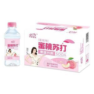 中奧飲品蜜桃味蜜桃蘇打果味飲料350mlx24瓶