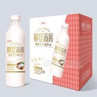 宇方圆无菌冷罐装椰宴满席椰肉汁+椰子水植物蛋白饮料，果汁，饮料，生榨，椰子乳。