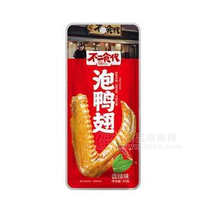 不二食代香辣味泡鴨翅休閑食品招商35g