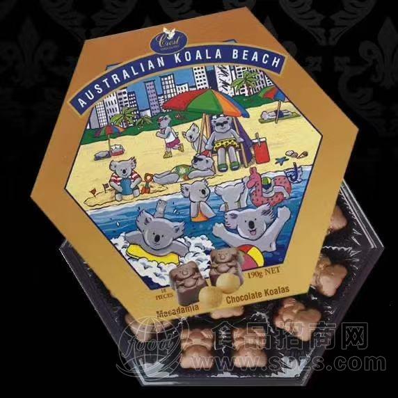 克莱斯特考拉形状澳洲坚果牛奶巧克力制品