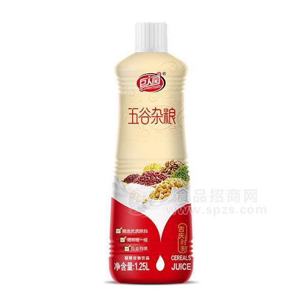 ·巨人园五谷杂粮粗粮谷物饮品植物蛋白饮料1.25L 