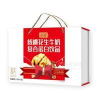 核桃花生牛奶复合蛋白饮品250mlx12盒