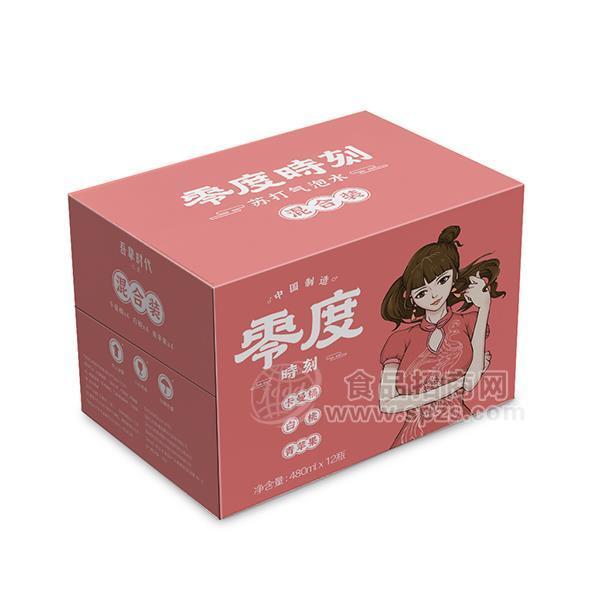 零度时刻卡曼橘白桃青苹果味汽水480mlx15瓶
