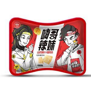 嗨哥辣妹经典番茄味山药薄片猫耳朵 膨化食品招商240g