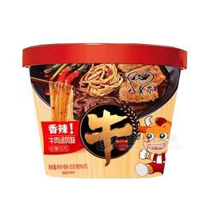 八皇齐香辣牛肉汤风味米粉方便食品105g