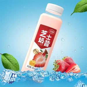 芝士奶昔乳飲料招商草莓飲料450ml
