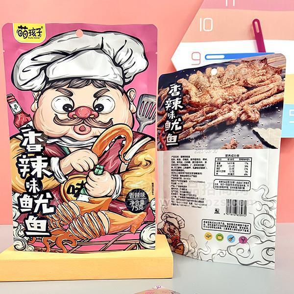 萌孩子香辣味鱿鱼休闲零食招商75g