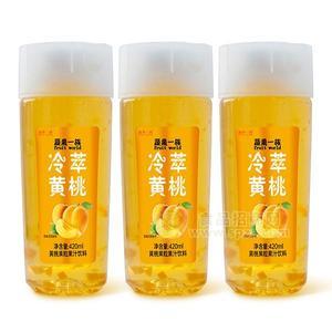 果蔬一族冷萃黃桃果粒果汁飲料420ml