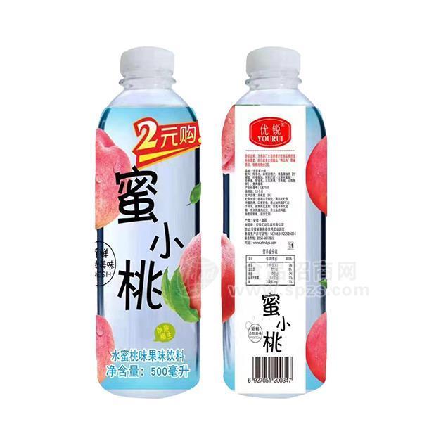 蜜小桃水蜜桃果味饮料招商500ml