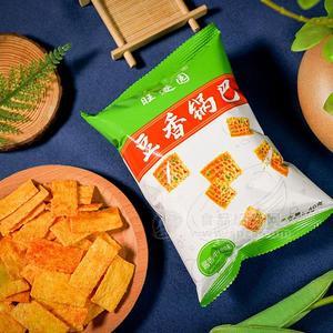 旺遂园酱香牛排味豆香锅巴一元膨化食品招商40g