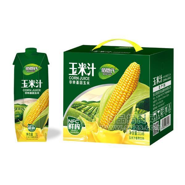 佰恩氏玉米汁鮮榨植物飲料招商1LX6