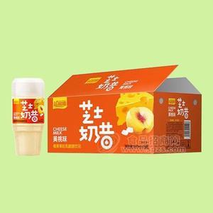 益和源 芝士奶昔乳酸菌饮品黄桃味380mlx15瓶 芝士牛奶饮料