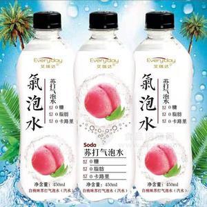 艾瑞達(dá)氣泡水白桃味蘇打氣泡水招商450ml