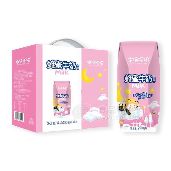 牧場(chǎng)媽媽蜂蜜牛奶飲品招商250mlX12