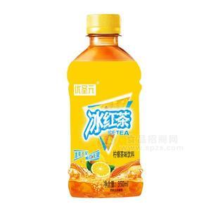 优圣元冰红茶柠檬茶味饮料招商350ml