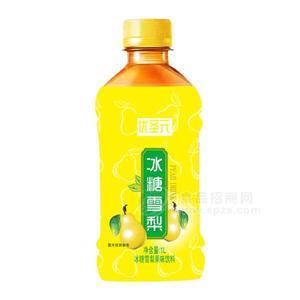 優(yōu)圣元冰糖雪梨果味飲料招商1L