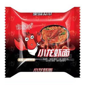 食客丰海鲜小龙虾拌面方便面招商方便食品90g