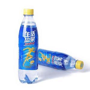 生活盐泉柠檬味盐汽水碳酸饮料招商500ml