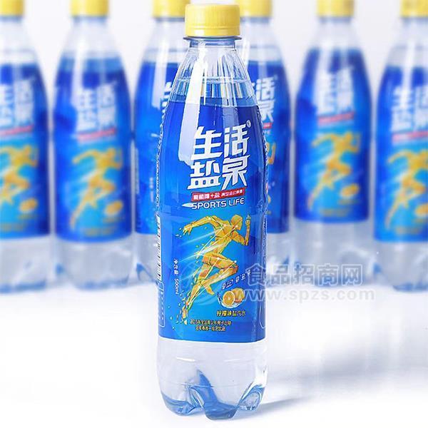 生活盐泉柠檬味盐汽水招商代理500ml