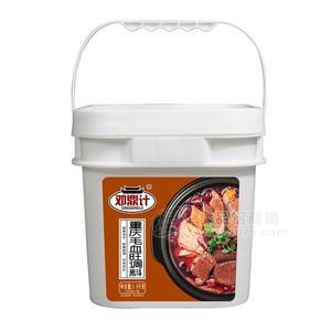 邓鼎计重庆毛血旺调料调味酱桶装招商酱类餐饮3.5kg