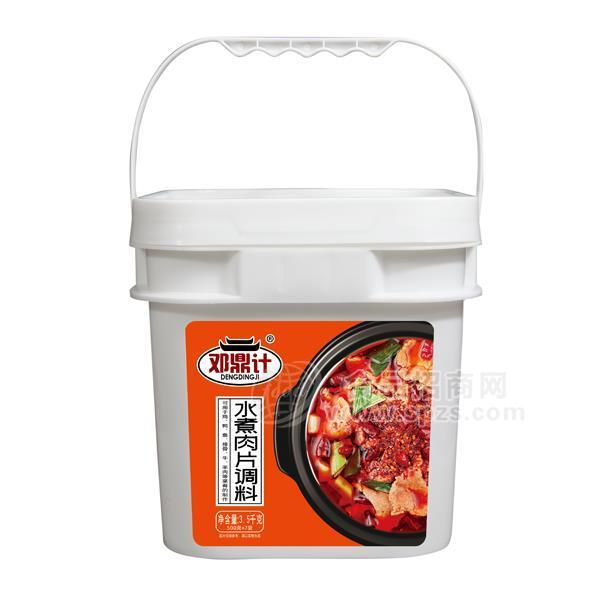 邓鼎计重水煮肉片调料调味酱桶装招商酱类餐饮3.5kg