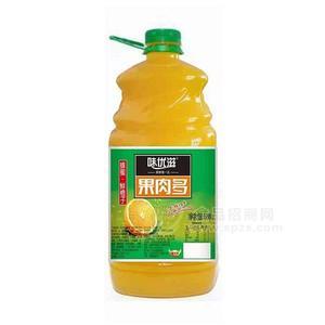 味優(yōu)滋果肉多橙子味果汁飲料招商1.88L