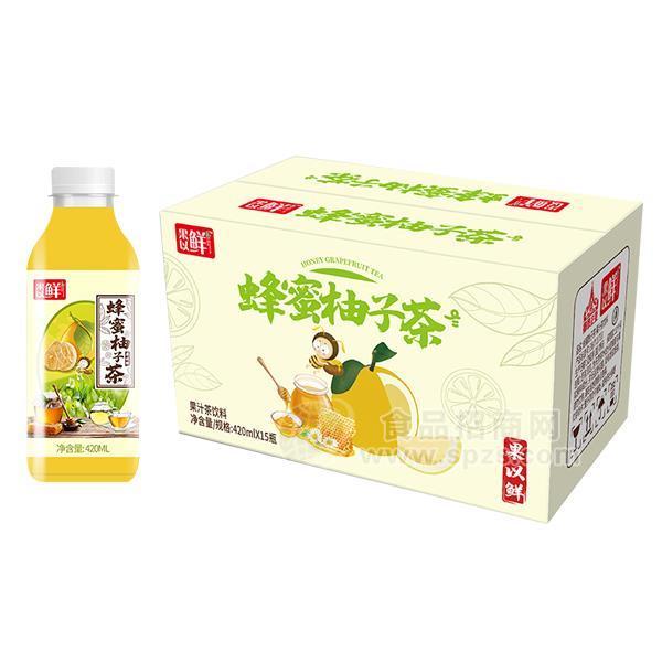 果以鮮蜂蜜柚子茶果汁飲料招商420mlx15瓶