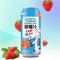 葡兀大果粒草莓汁宴席果肉果汁飲品500ML×15易拉罐葡π招商