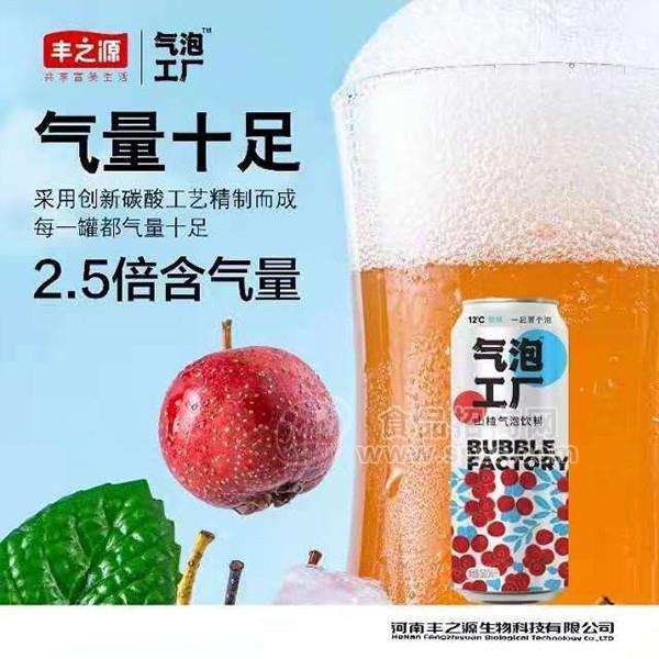·气泡工厂山楂气泡饮料气泡水招商罐装500ml 