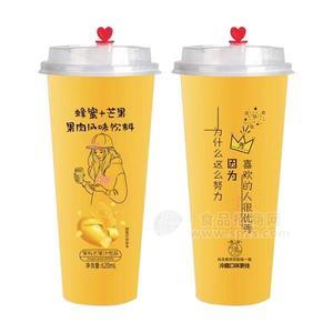 蜂蜜+芒果果肉风味饮料果汁饮品620ml