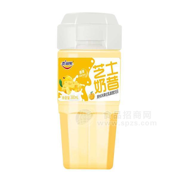 戀潤果黃桃味芝士奶昔 果粒乳酸菌飲品380ml