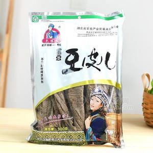 土家愛黑豆豆皮兒干鮮調(diào)味品招商膨化豆制品300g