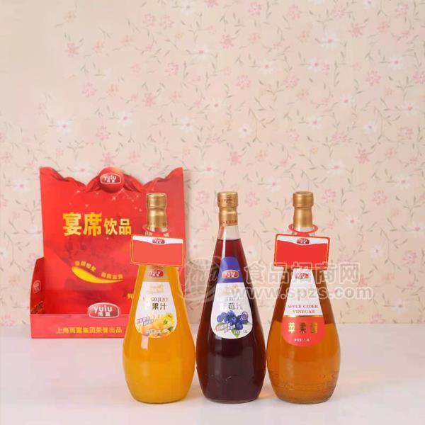 芒果汁藍(lán)莓汁蘋果醋果汁飲料1.5L