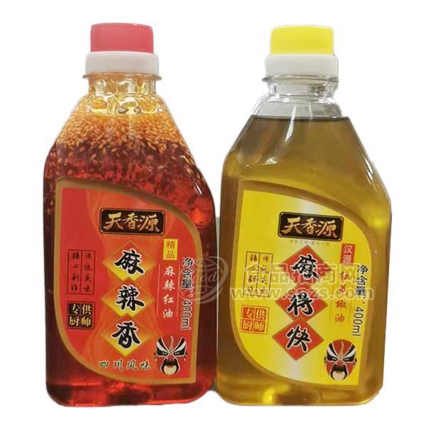 天香源麻辣香麻辣紅油招商麻得快紅花椒油調味油400ml調味品