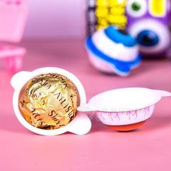 萌孩子眼球造型爆浆巧克力招商儿童零食 代可可脂巧克力