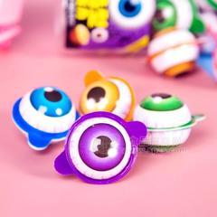 萌孩子眼球造型爆浆巧克力招商儿童零食代可可脂巧克力