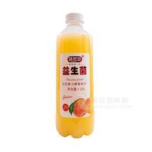 味优滋益生菌发酵蜜桃汁果汁饮料1.25L