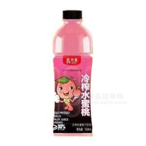 愛加壹冷榨水蜜桃汁飲料招商550ml