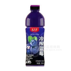 愛(ài)加壹冷榨藍(lán)莓汁飲料招商550ml