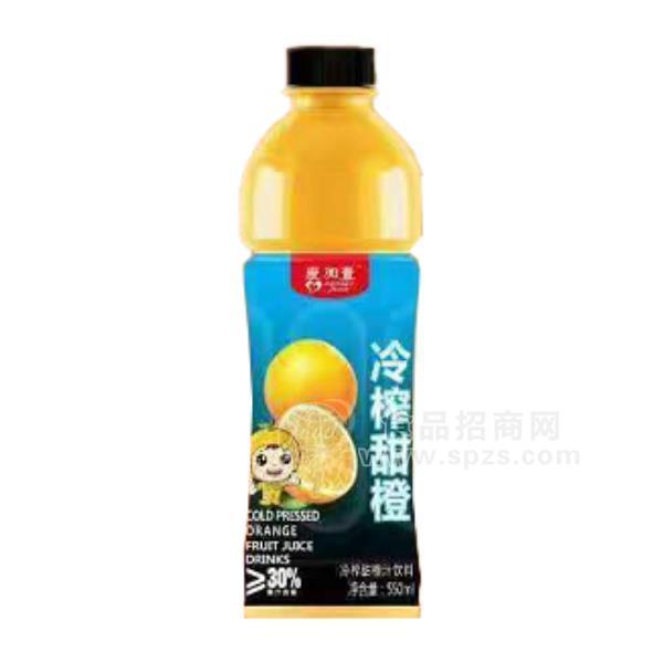 愛加壹冷榨甜橙汁飲料招商550ml