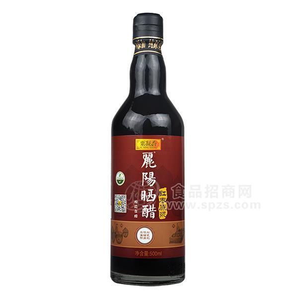 ·栗凝香麗陽晒醋红枣原浆酿造食醋调味品招商500ml 