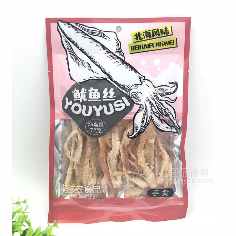 萌孩子手撕鱿鱼丝 北海风味休闲食品招商鱼干肉丝72g