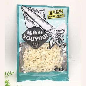 萌孩子原味魷魚絲 北海風味休閑食品招商魚干肉絲72g