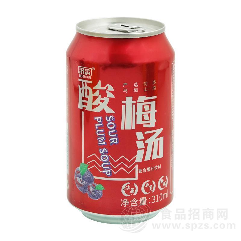 汾滨酸梅汤复合果汁饮料招商310ml